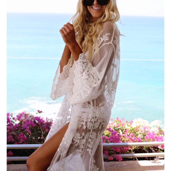 Crochet Kimono - Picture 2 of 7